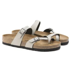 Birkenstock Mayari Birko-Flor Pull Up Stone 17 Birkenstock Mayari Birko-Flor Pull Up Stone -Stepwise Shoes Sales Store 1005056 pair