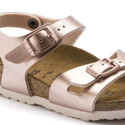 Birkenstock Rio Birko-Flor Electric Metallic Copper -Stepwise Shoes Sales Store 1012520 detail 1