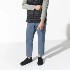 Birkenstock London Suede Leather -Stepwise Shoes Sales Store 1014961 f look m