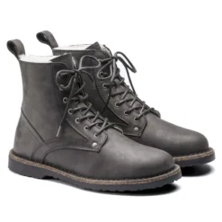 Birkenstock Bryson Shearling Suede Leather -Stepwise Shoes Sales Store 1017285 pair