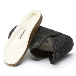 Birkenstock Andermatt Shearling Wool Felt -Stepwise Shoes Sales Store 1017883 detail 2
