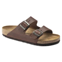 New Products 15 Birkenstock Arizona Natural Leather Vintage Wood Roast
