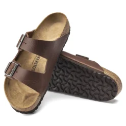 Birkenstock Arizona Natural Leather Vintage Wood Roast -Stepwise Shoes Sales Store 1018626 sole