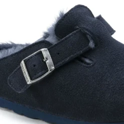 Birkenstock Boston Shearling Suede Leather -Stepwise Shoes Sales Store 1019486 detail 1