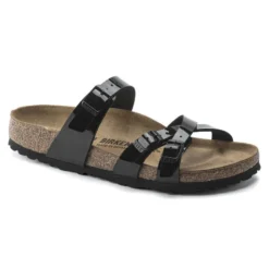 Birkenstock Franca Birko-Flor Patent Patent Black