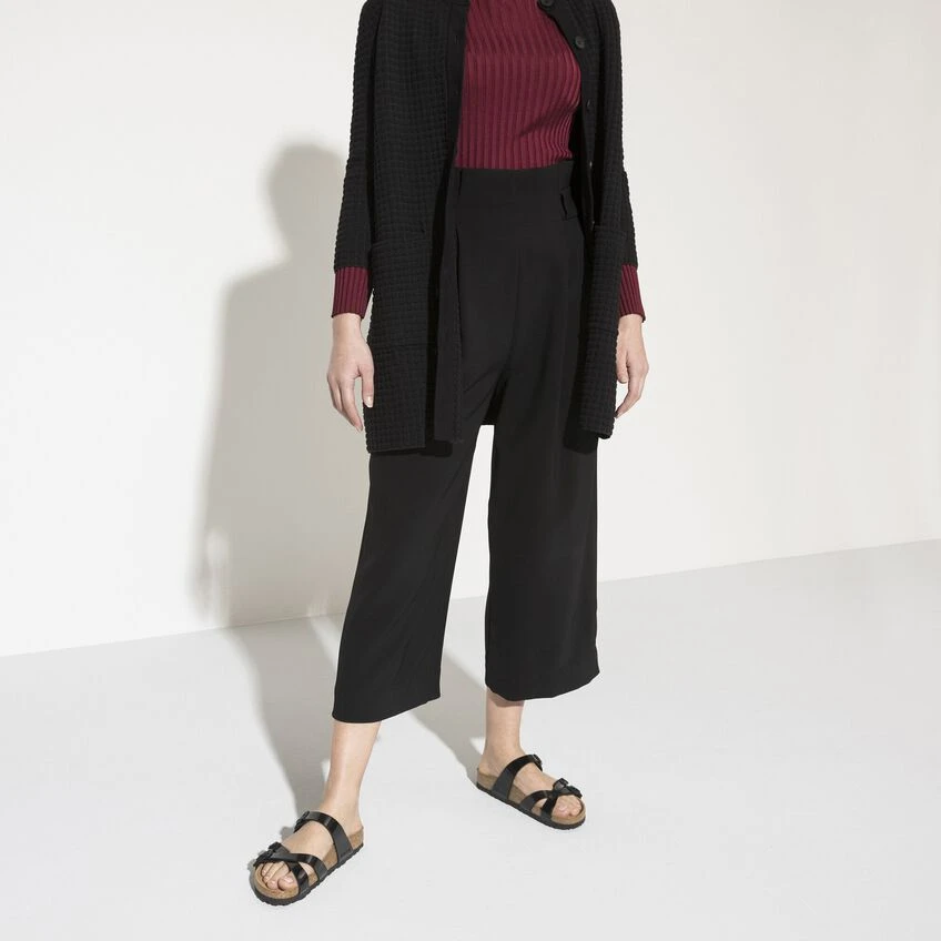 Birkenstock Franca Birko-Flor Patent Patent Black 3 Birkenstock Franca Birko-Flor Patent Patent Black - Image 3