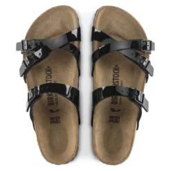 Birkenstock Franca Birko-Flor Patent Patent Black 14 Birkenstock Franca Birko-Flor Patent Patent Black -Stepwise Shoes Sales Store 1020177 top