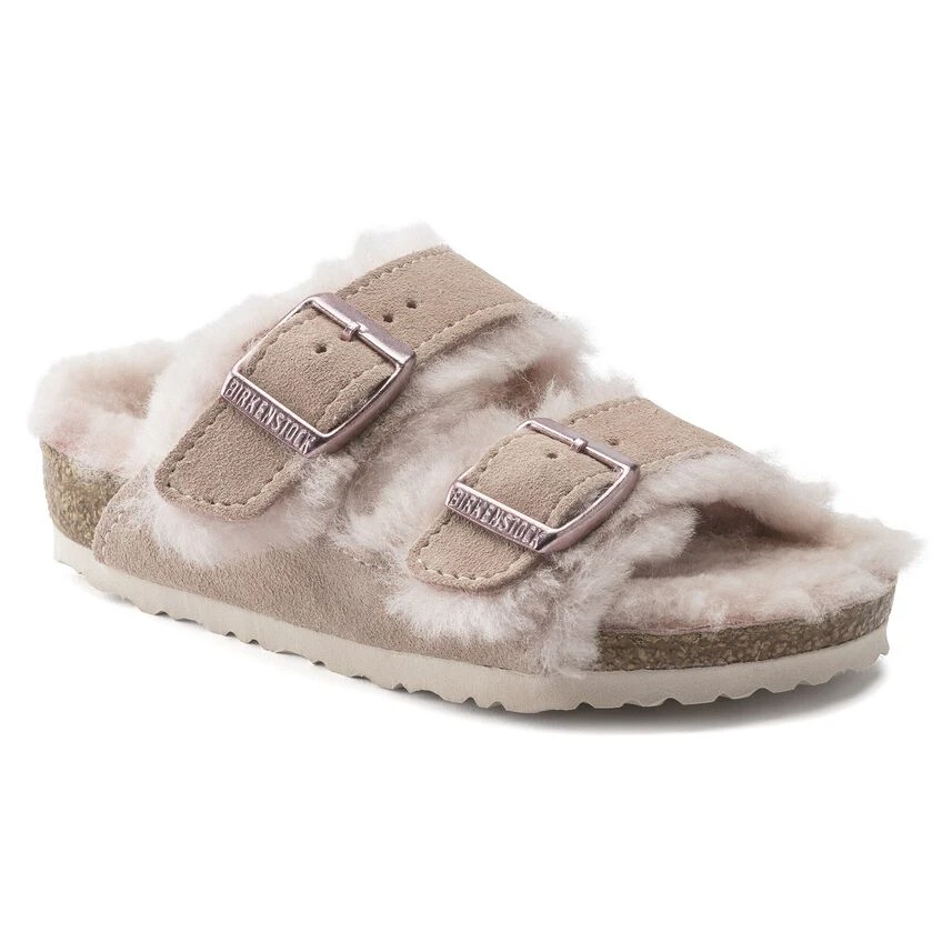 Birkenstock Arizona Shearling Kids Suede Leather 2 Birkenstock Arizona Shearling Kids Suede Leather - Image 2
