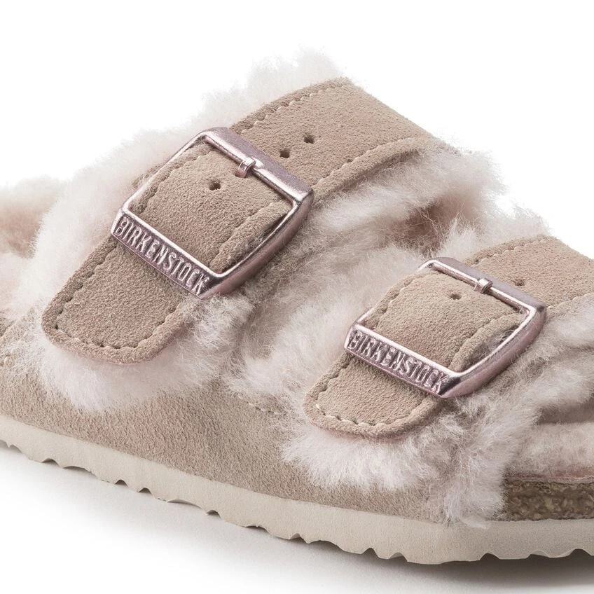 Birkenstock Arizona Shearling Kids Suede Leather 7 Birkenstock Arizona Shearling Kids Suede Leather - Image 7
