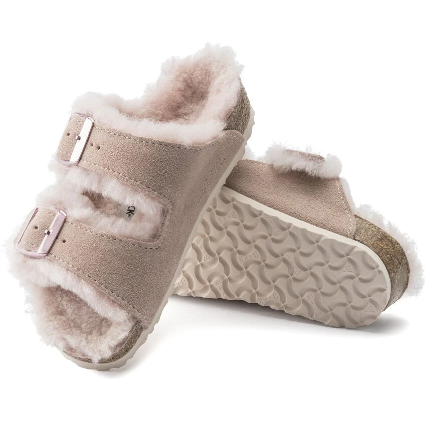 Birkenstock Arizona Shearling Kids Suede Leather 3 Birkenstock Arizona Shearling Kids Suede Leather - Image 3
