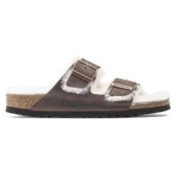 Birkenstock Arizona Shearling Oiled Leather 16 Birkenstock Arizona Shearling Oiled Leather -Stepwise Shoes Sales Store 1021049 side