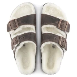 Birkenstock Arizona Shearling Oiled Leather 14 Birkenstock Arizona Shearling Oiled Leather -Stepwise Shoes Sales Store 1021049 top