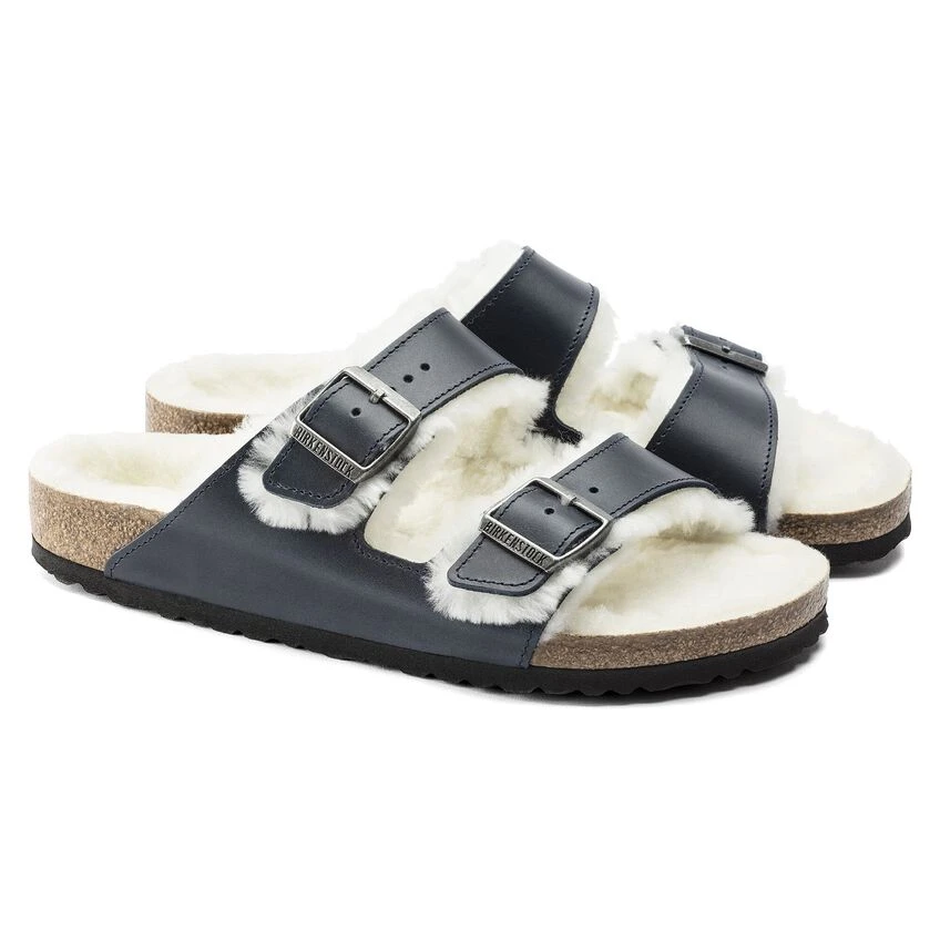 Birkenstock Arizona Shearling Oiled Leather 5 Birkenstock Arizona Shearling Oiled Leather - Image 5