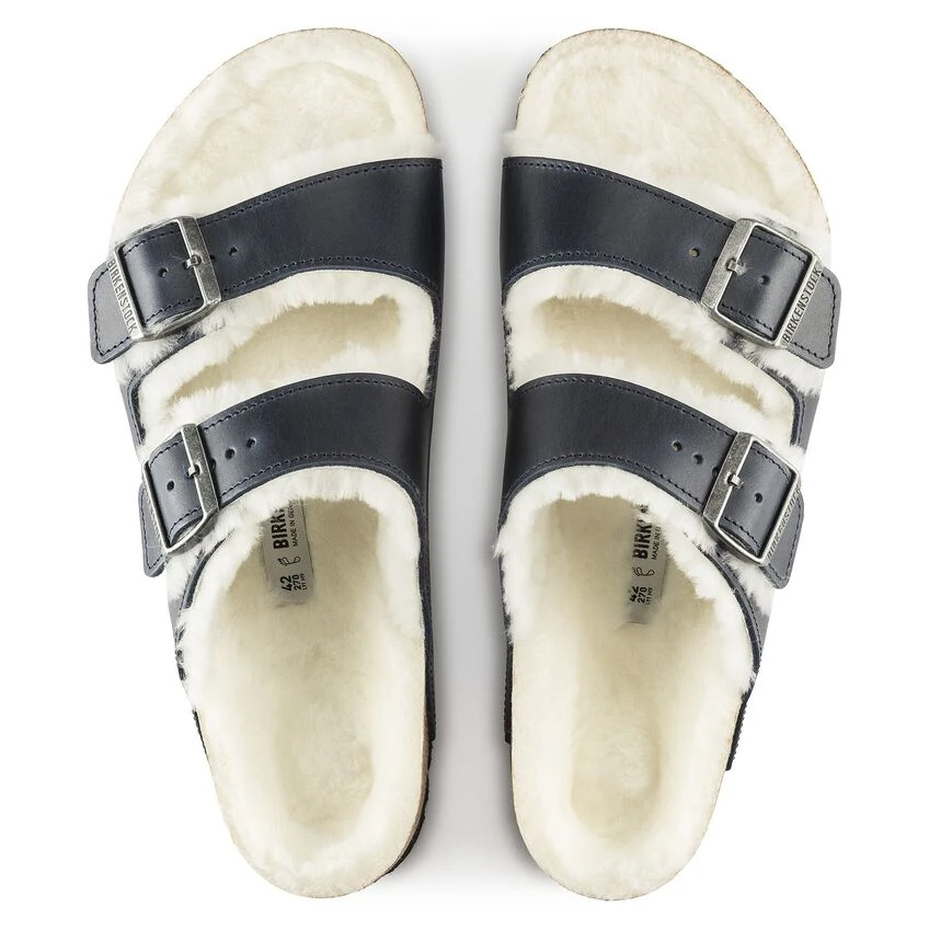 Birkenstock Arizona Shearling Oiled Leather 4 Birkenstock Arizona Shearling Oiled Leather - Image 4