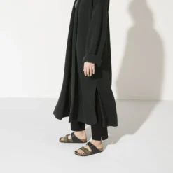 Birkenstock Arizona Split Birko-Flor Black/Desert Soil Camo Green -Stepwise Shoes Sales Store 1021131 f look f