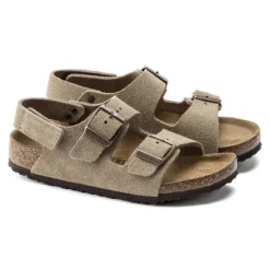 Birkenstock Milano HL Kids Suede Leather -Stepwise Shoes Sales Store 1021723 pair