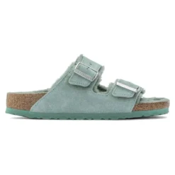 Birkenstock Arizona Shearling Suede Leather -Stepwise Shoes Sales Store 1023259 side