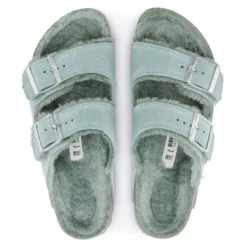 Birkenstock Arizona Shearling Suede Leather -Stepwise Shoes Sales Store 1023259 top