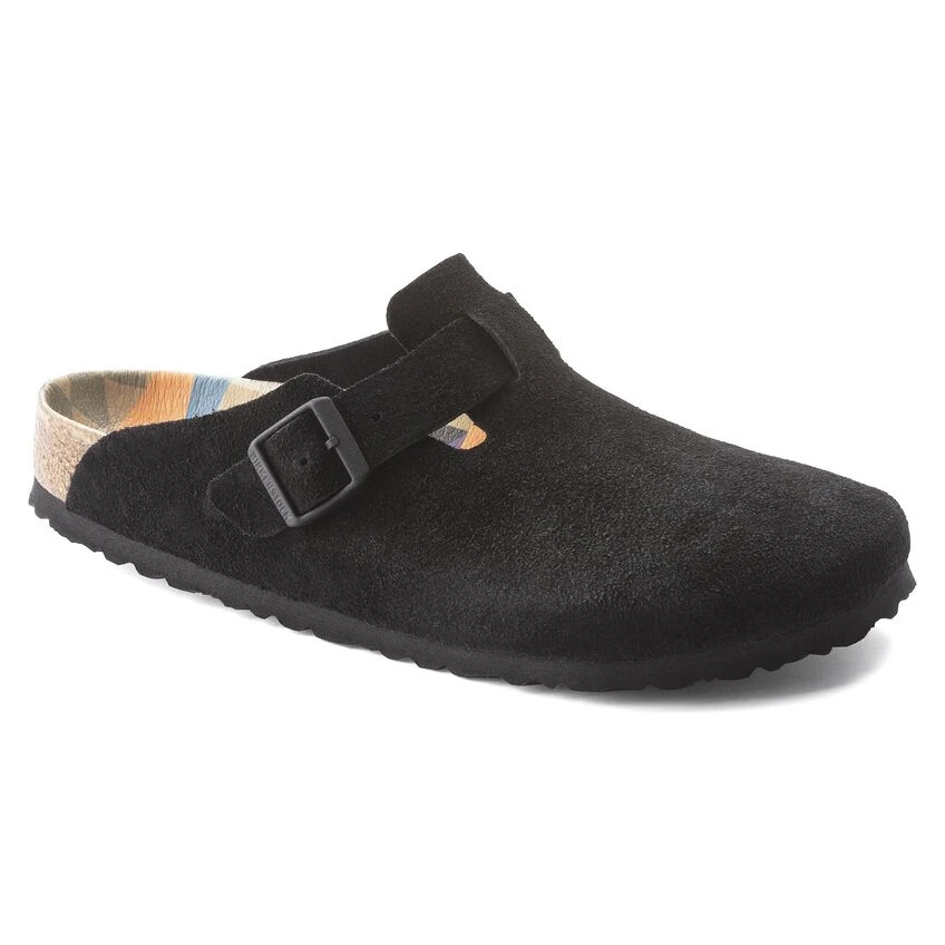 Birkenstock Boston Suede Leather Black 1 Birkenstock Boston Suede Leather Black