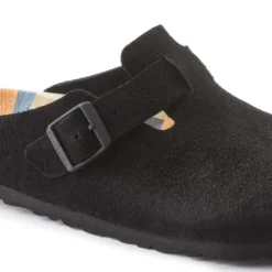 Birkenstock Boston Suede Leather Black 18 Birkenstock Boston Suede Leather Black -Stepwise Shoes Sales Store 1023452 detail 1