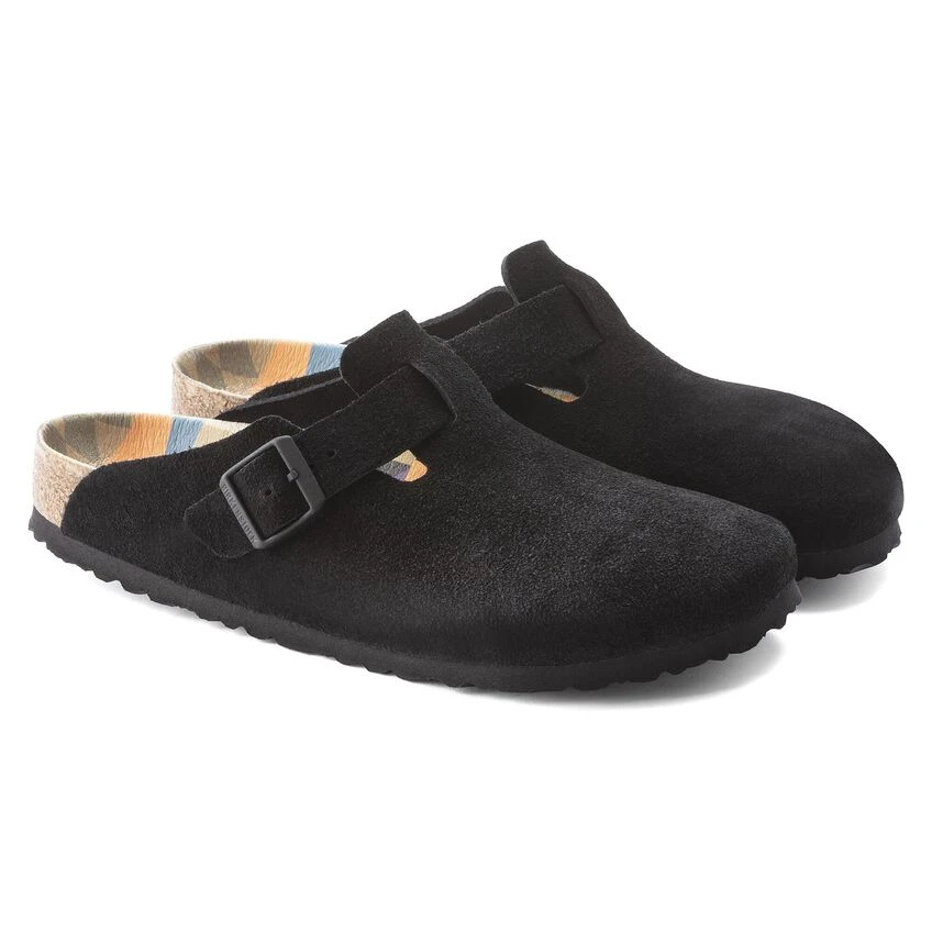 Birkenstock Boston Suede Leather Black 7 Birkenstock Boston Suede Leather Black - Image 7
