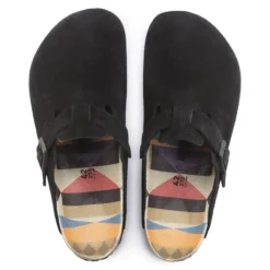 Birkenstock Boston Suede Leather Black 15 Birkenstock Boston Suede Leather Black -Stepwise Shoes Sales Store 1023452 top