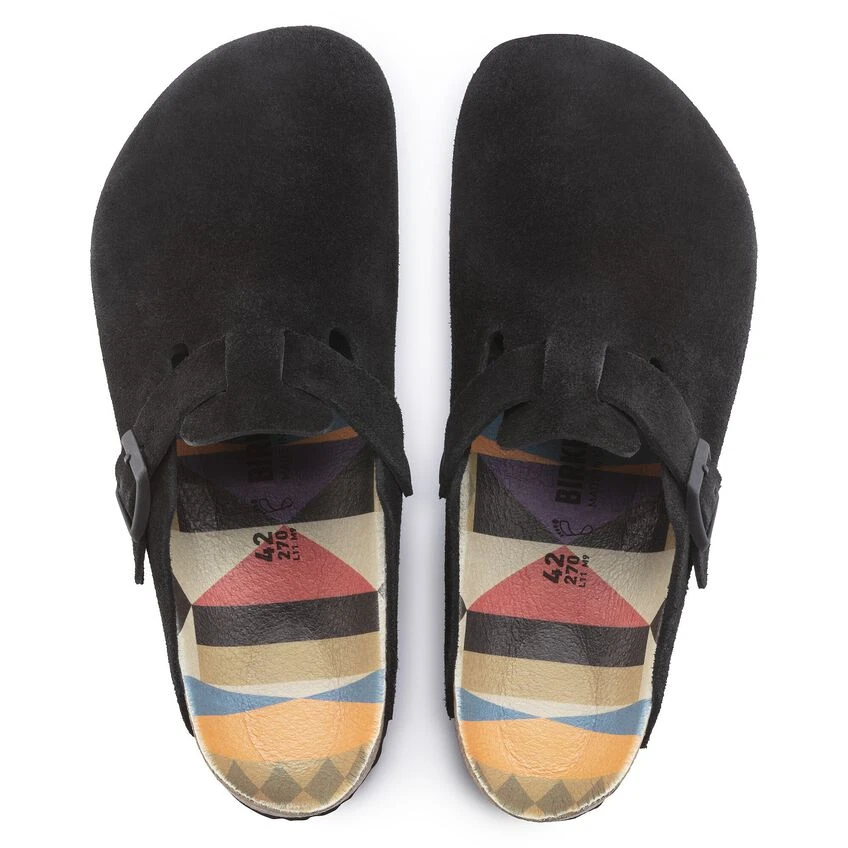 Birkenstock Boston Suede Leather Black 6 Birkenstock Boston Suede Leather Black - Image 6