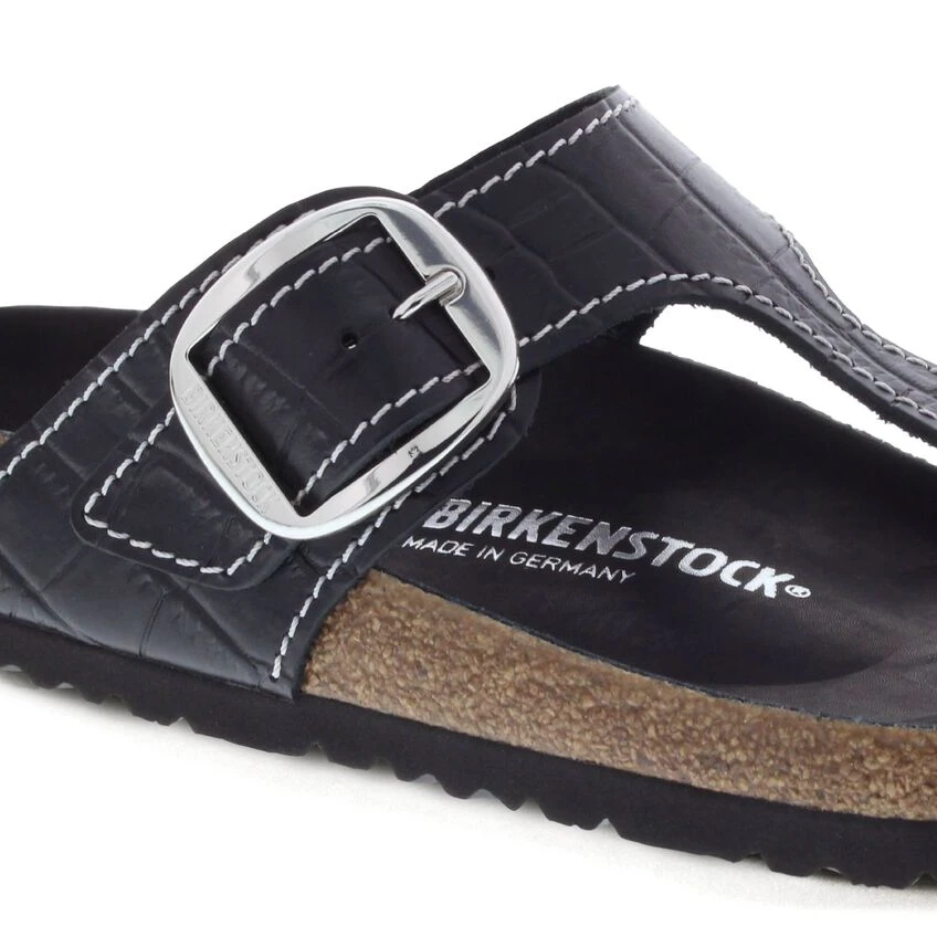 Birkenstock Gizeh Big Buckle Natural Leather Patent Black 7 Birkenstock Gizeh Big Buckle Natural Leather Patent Black - Image 7
