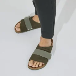 Birkenstock Kyoto Nubuck/Suede Leather -Stepwise Shoes Sales Store 1023831 f closeup m