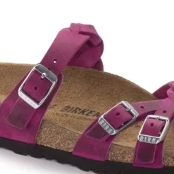 Birkenstock Franca Braid Oiled Leather Festival Fuchsia -Stepwise Shoes Sales Store 1023978 detail 1