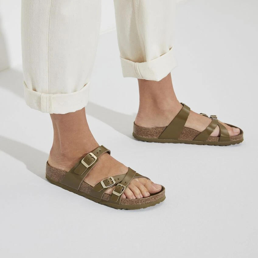 Birkenstock Franca Natural Leather Patent 4 Birkenstock Franca Natural Leather Patent - Image 4