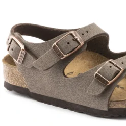 Birkenstock Roma Birko-Flor Nubuck Mocha -Stepwise Shoes Sales Store 233073 detail 1