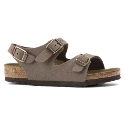 Birkenstock Roma Birko-Flor Nubuck Mocha -Stepwise Shoes Sales Store 233073 side