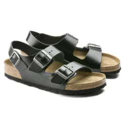 Birkenstock Milano Real Leather Soft Footbed -Stepwise Shoes Sales Store 234531 pair