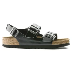 Birkenstock Milano Real Leather Soft Footbed -Stepwise Shoes Sales Store 234531 side