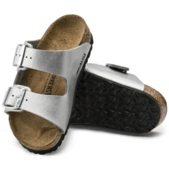 Birkenstock Arizona Birko-Flor Silver -Stepwise Shoes Sales Store 555133 sole