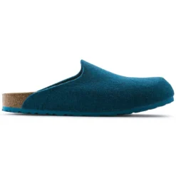 Birkenstock Amsterdam Wool Felt Petrol -Stepwise Shoes Sales Store 559763 side